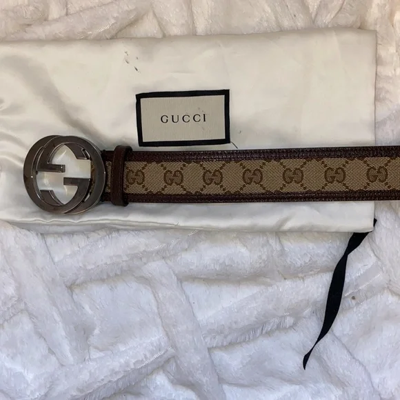 Gucci Supreme Canvas Double GG Belt With Dust Bag - Picture 6 of 17